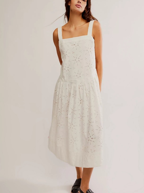 Free People Dresses & Skirts - NWT FREE PEOPLE Primavera Eyelet Midi Dress size M